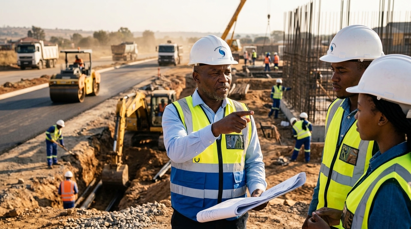 Black engineer on site